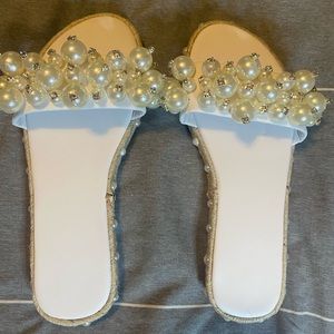 Pearl Slip On Sandal